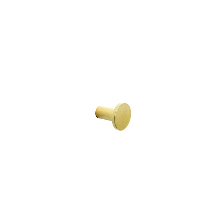 Knob Oulent Brushed Brass Finish 25Mm Diameter X 27Mm