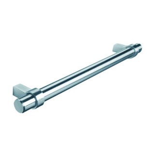 Ringed Bar Handle Stainless Steel Effect 192mm Centre
