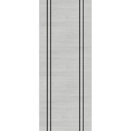 Flush Light Grey Ash Vertical Inlay Fire Door 60M 2040mm x 826mm x 54mm