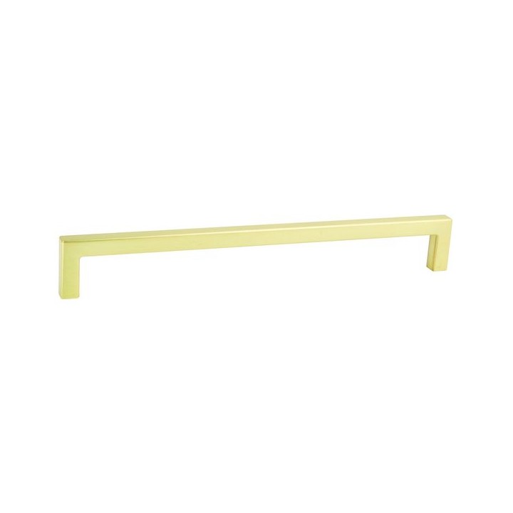 U Pull Handle Brushed Brass 128mm Centre
