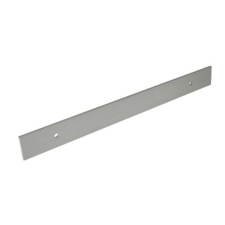 KNURLED LONG RECTANGULAR BACKPLATE STAINLESS STEEL