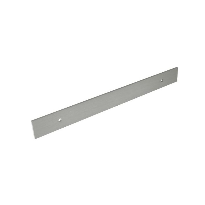 KNURLED LONG RECTANGULAR BACKPLATE STAINLESS STEEL