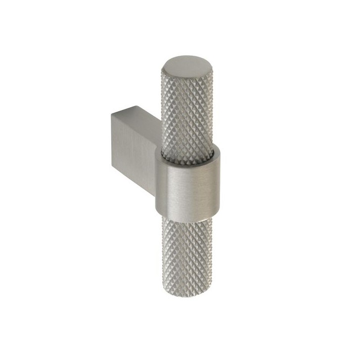 Knurled T Handle Oulent Polished Stainless Steel Finish - H1125.35.SS