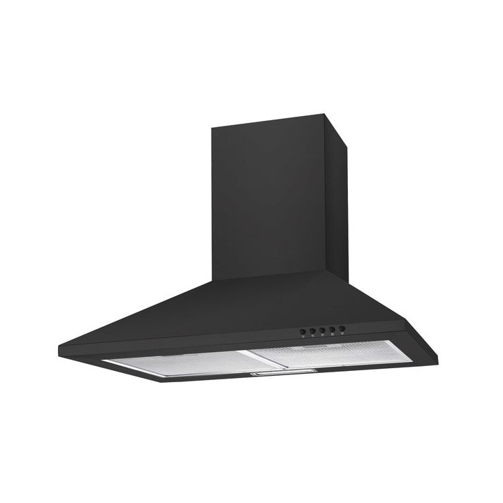 Unbranded CCE60NN 3 Speed Chimney Hood with LED Lights Black 60cm