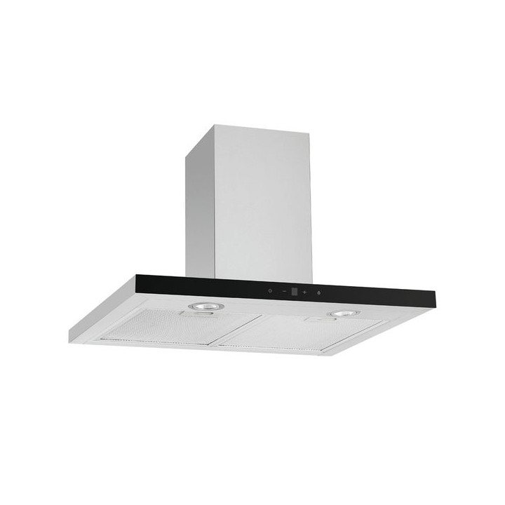 CDA EVP62SS 60cm Linear Cooker Hood with Black Fascia Stainless Steel
