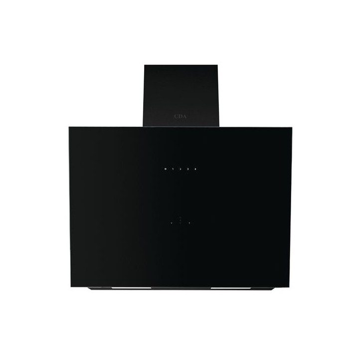 CDA EGA60BL 60cm Angled Gesture Controlled Cooker Hood Black