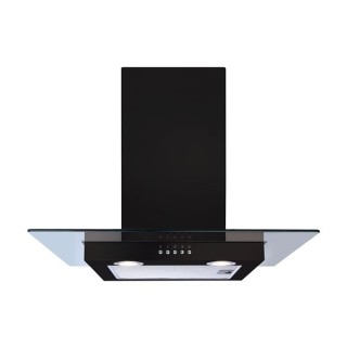 CDA ECN62BL 60cm Flat Glass Cooker Hood Black