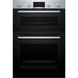 Bosch Serie 4 Built in Double Oven Brushed Steel - MBA533BS3B