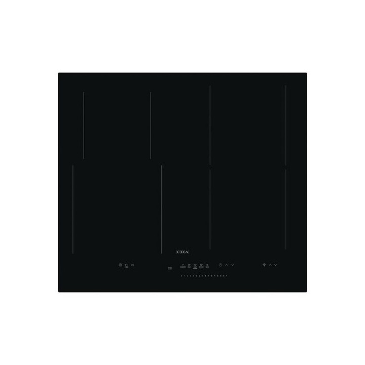 CDA HN6860FR 4 Zone Induction Hob with Hood Connection Black