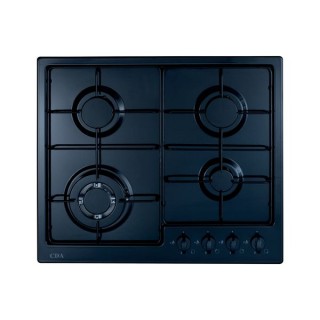 CDA HG6251BL 4 Burner Gas Hob with Front Controls Black