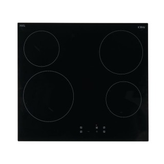 CDA HC6621FR 4 Zone Touch Control 9 Power Level Ceramic Hob Black
