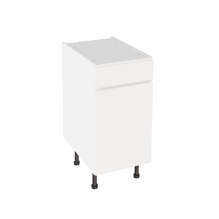 Flatpack 400 Drawerline Base Cabinet J-Pull Super Gloss White