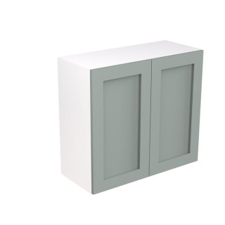 Flatpack 800 Wall Kitchen Cabinet Shaker Ultra Matt Sage Green