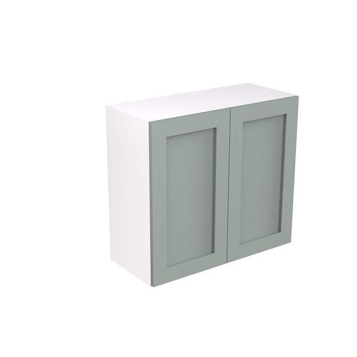 Flatpack 800 Wall Kitchen Cabinet Shaker Ultra Matt Sage Green