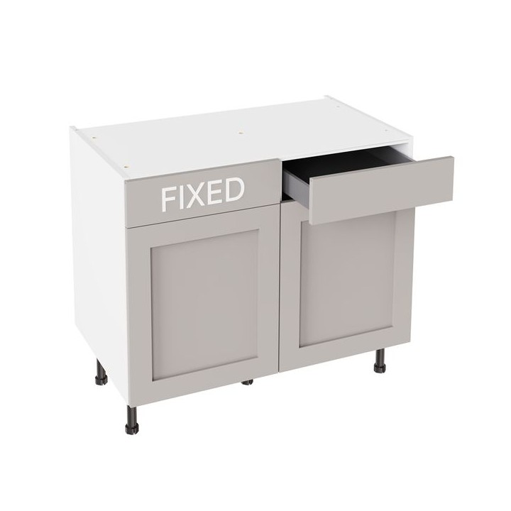 Flatpack 1000 Drawerline Base Cabinet Shaker Ultra Matt Light Grey