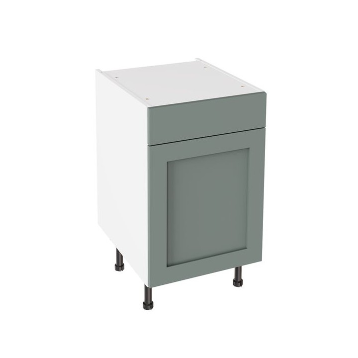 Flatpack 500 Drawerline Base Cabinet Shaker Ultra Matt Sage Green
