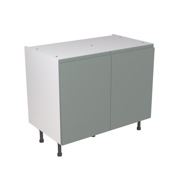 Flatpack 1000 Base Kitchen Cabinet J-Pull Ultra Matt Sage Green