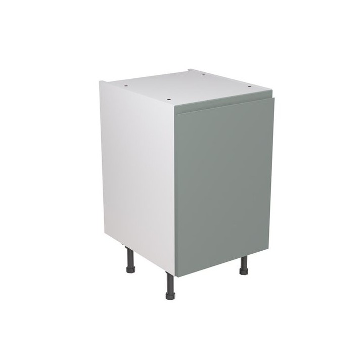 Flatpack 500 Base Kitchen Cabinet J-Pull Ultra Matt Sage Green