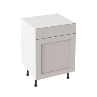 Flatpack 600 Drawerline Base Cabinet Shaker Ultra Matt Light Grey