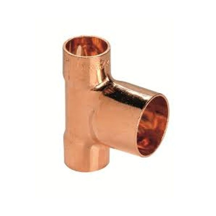 End Feed Two End Branch Reducer 22mm x 22mm x 28mm