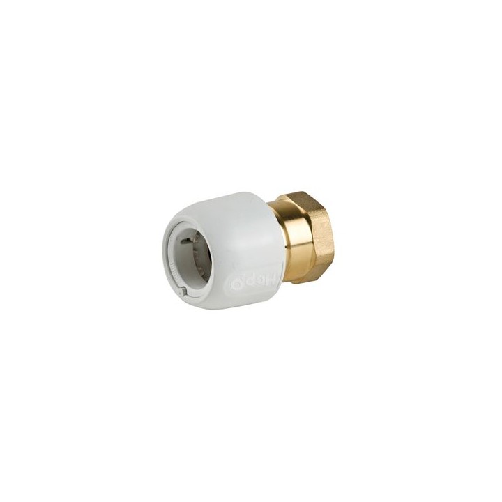 Hep2O HX28/28W Brass Adaptor Female 1in x 28mm White