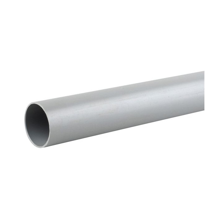 Osma Waste push-fit plain ended pipe grey 50mm