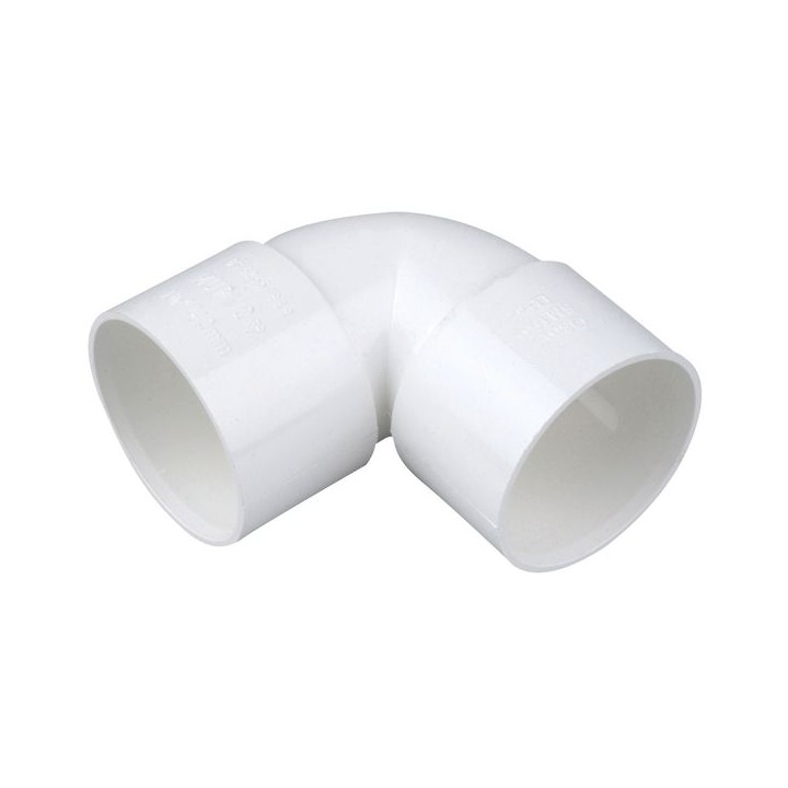 OsmaWeld 90¡ knuckle bend white 50mm