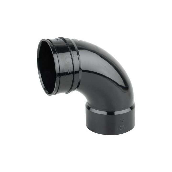 Wavin OsmaSoil D/SW bend 90° 110mm black
