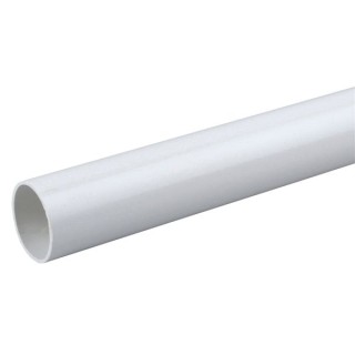 Osma Waste solvent weld plain ended pipe white 40mm