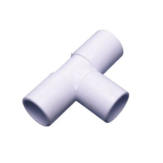 Wavin Osma Overflow solvent tee 90° 21.5mm white