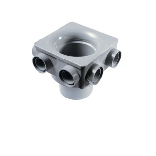OsmaSoil 4S597G 110mm 6 Boss Manifold Grey
