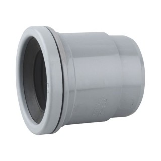 Wavin OsmaSoil S/S boss adaptor (ring-seal) 50mm grey