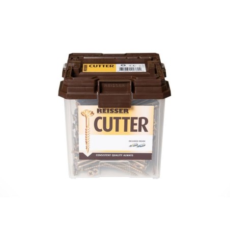 Reisser 3.5 x 30mm Countersunk Pozi Cutter Yellow Wood Screws Qty 1602