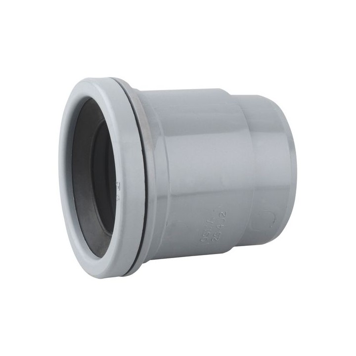 Wavin OsmaSoil S/S boss adaptor (ring-seal) 50mm grey