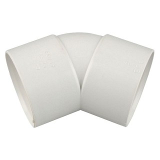 Wavin OsmaWeld bend 45° 50mm white