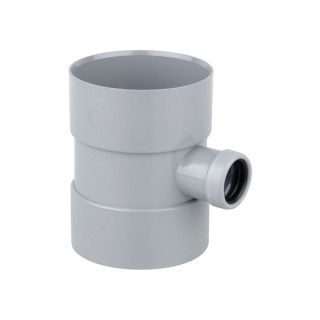 Wavin OsmaSoil D/SW bossed pipe 32x110mm grey