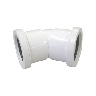 Wavin Osma Waste push-fit bend 45° 40mm white