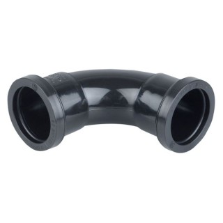 Wavin Osma Waste push-fit bend 87.5° 40mm black