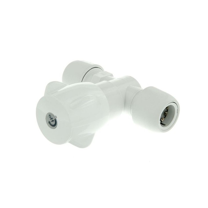 Hep2O cold water stopcockwhite 15mm