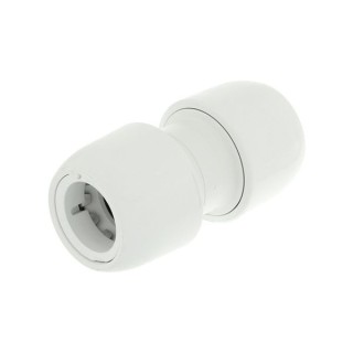 Hep2O straight connector white 22mm