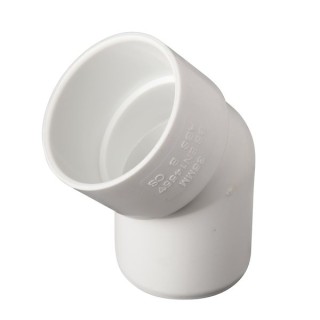OsmaWeld 45¡ spigot bend white 32mm