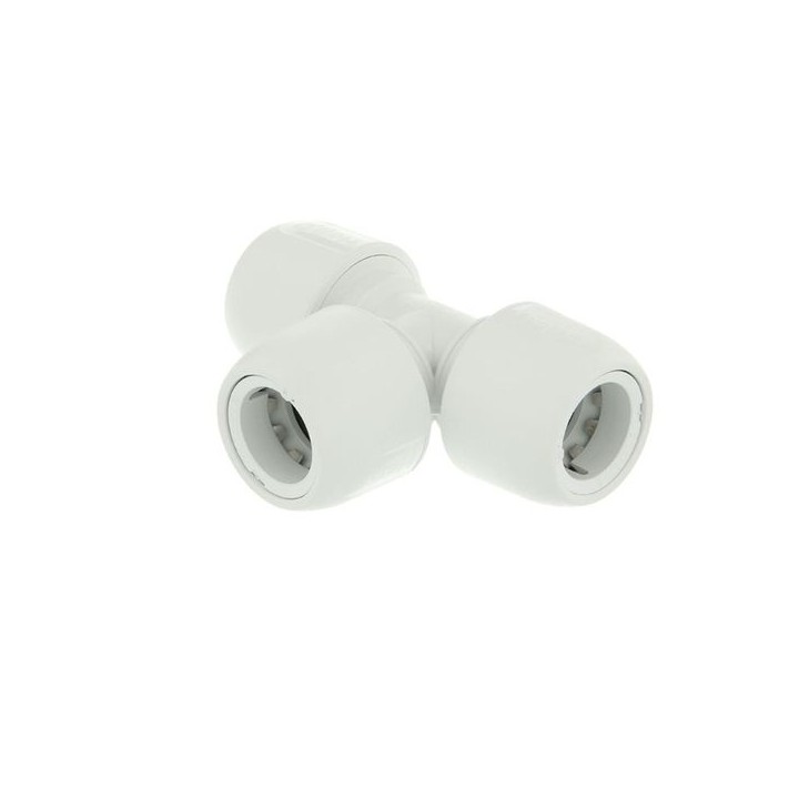 Hep2O equal tee white 22mm