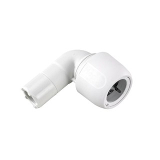 Hep2O HD4/22W Single Socket Spigot Elbow 90 degree 22mm White