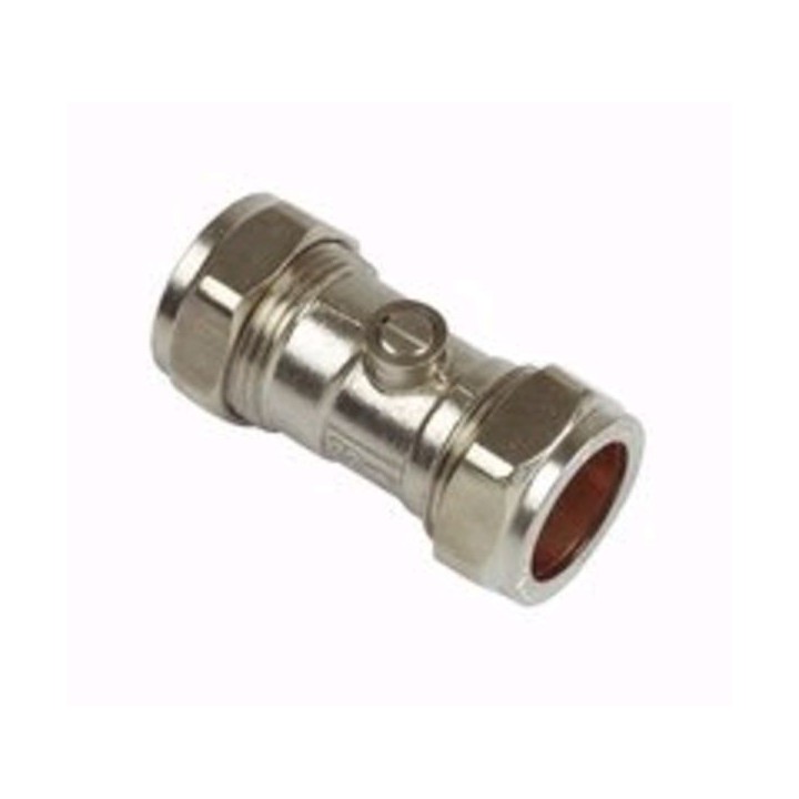 15mm Isolating Valve Chrome