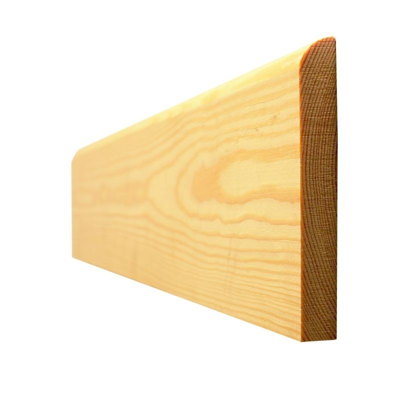 Bsw Redwood Bullnosed Skirting 5TH 19 x 100mm Finnished Size 14.5 x 94mm