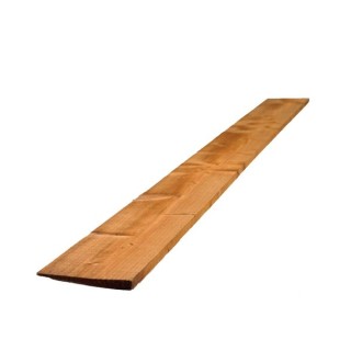 22mm x 150mm x 2.4m Brown Treated Featheredge Fencing Board 2EX