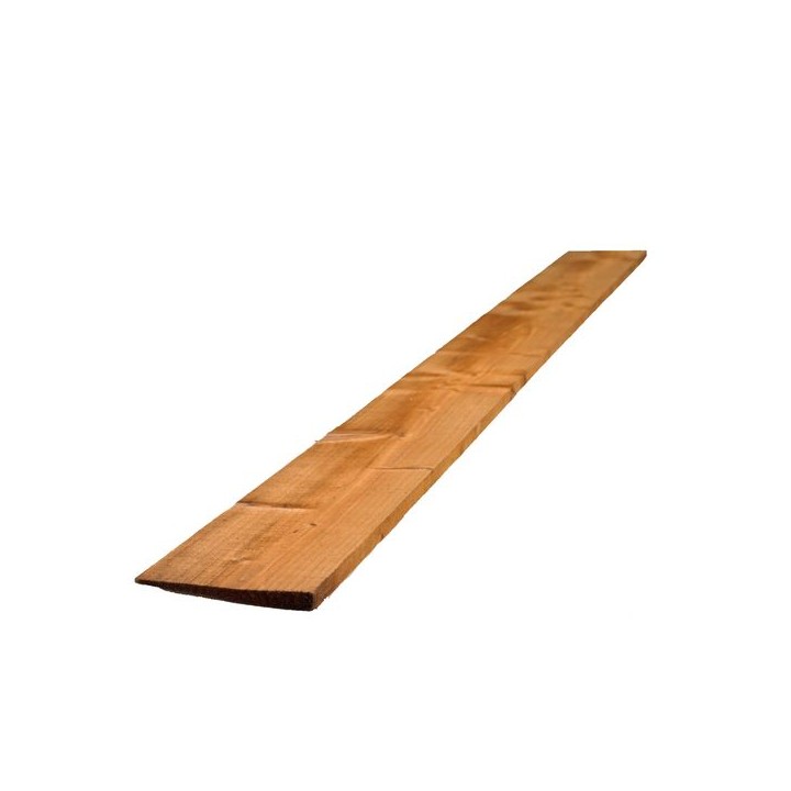 22mm x 150mm x 2.4m Brown Treated Featheredge Fencing Board 2EX