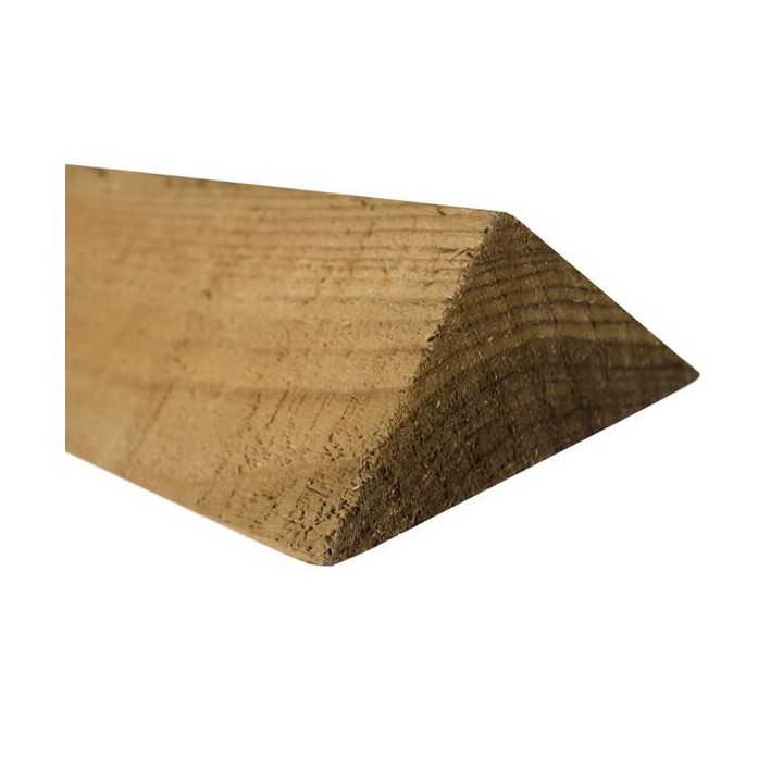 75 x 75mm x 2.4m Green Treated Arris Rail 2EX