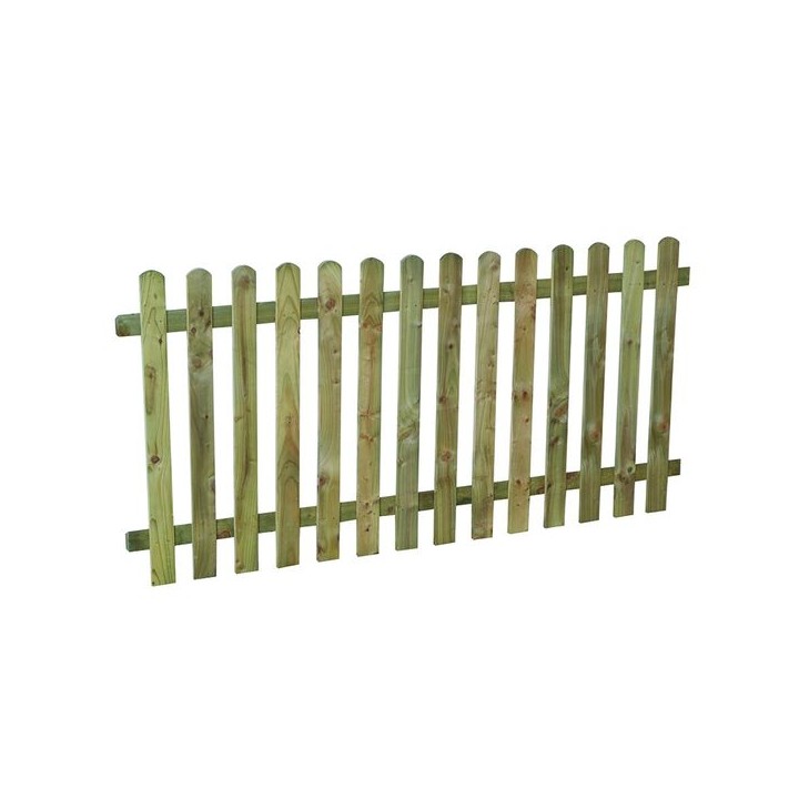 Pressure Treated Heavy Duty Pale Fence Panel 6ft x 3ft  Pack of 4