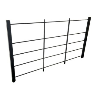 5 Bar Metal Estate Fence Panel 1200mm H x 2000mm W ZP&PC